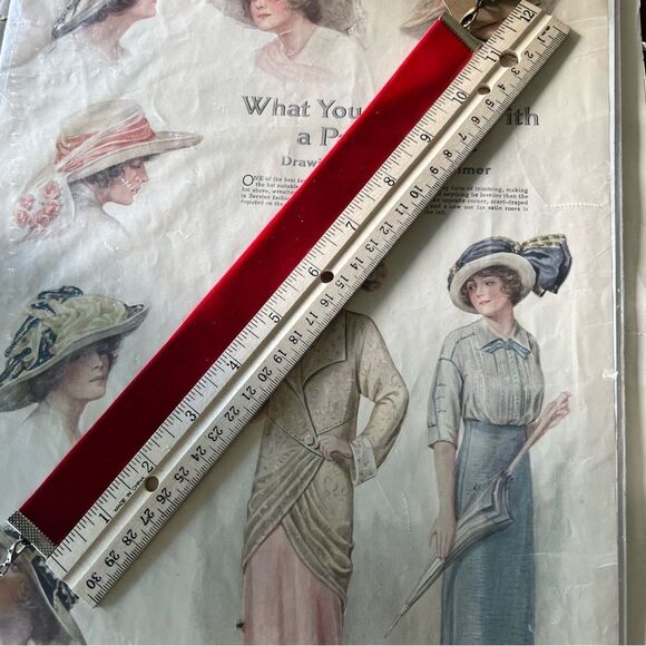 Elegant Red Velvet Ribbon Bookmark/Necklaces - Picture 5 of 8